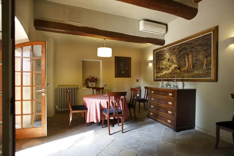 Comedor de Finca rústica en venta en Puigdàlber con Aire acondicionado, Calefacción y Jardín privado