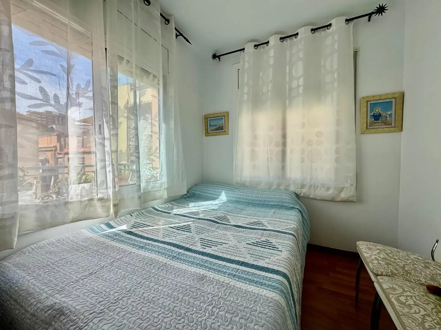 Schlafzimmer von Wohnung zur Miete in Palamós mit Klimaanlage, Terrasse und Möbliert