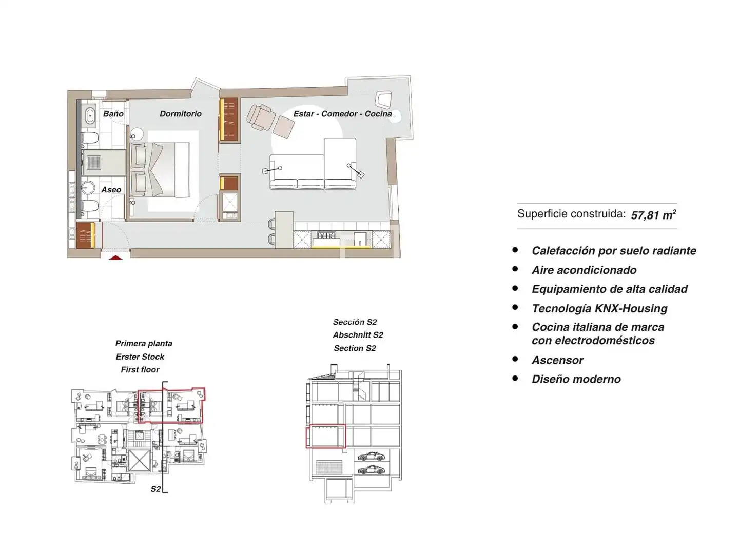 Flat for rent in Centre
