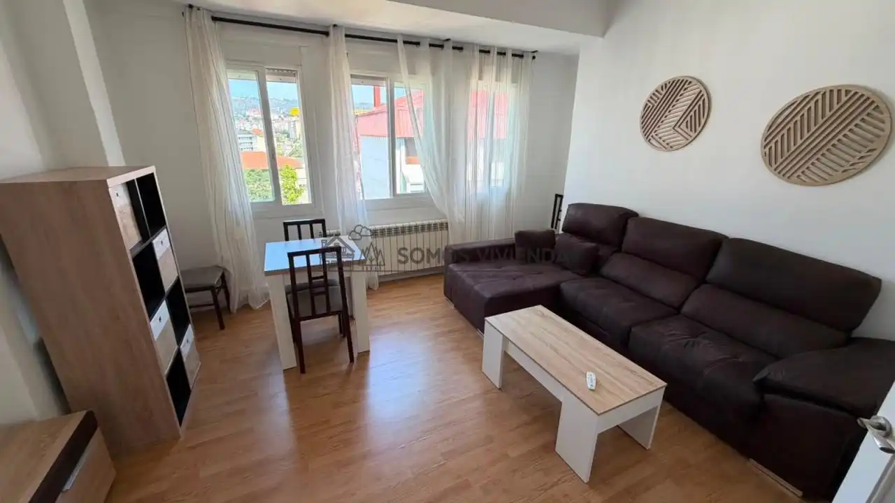 Sala de estar de Piso de alquiler en Ourense Capital  con Calefacción y Amueblado