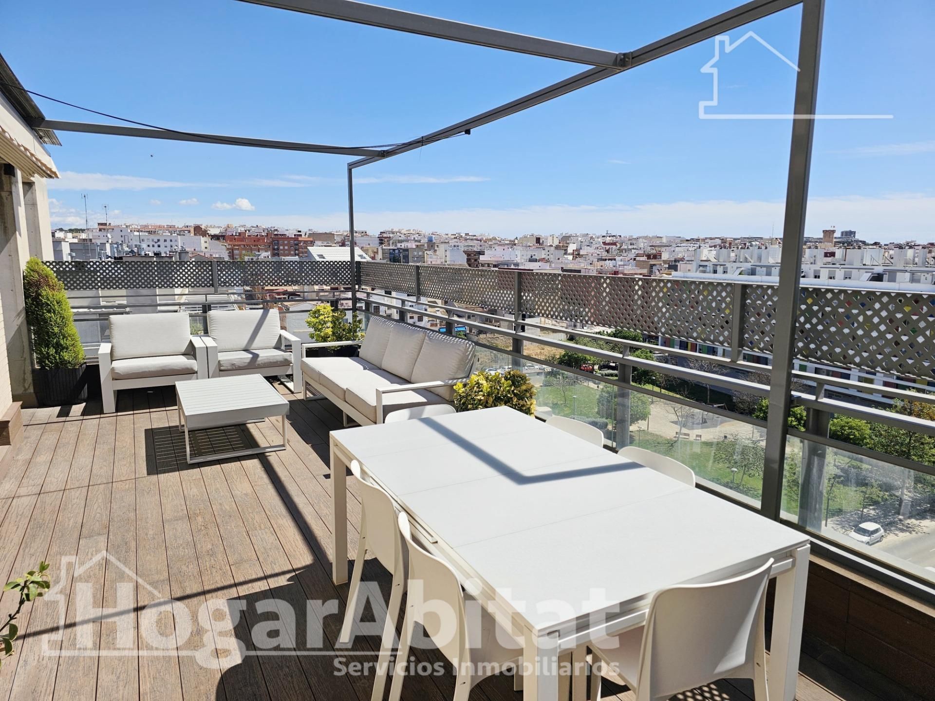 Terrace of Attic for sale in Paterna  with Air Conditioner, Parquet flooring and Terrace