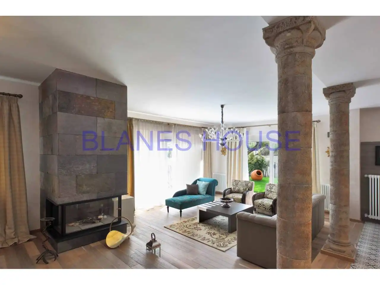 Sala de estar de Casa o chalet en venta en Blanes con Calefacción, Jardín privado y Terraza