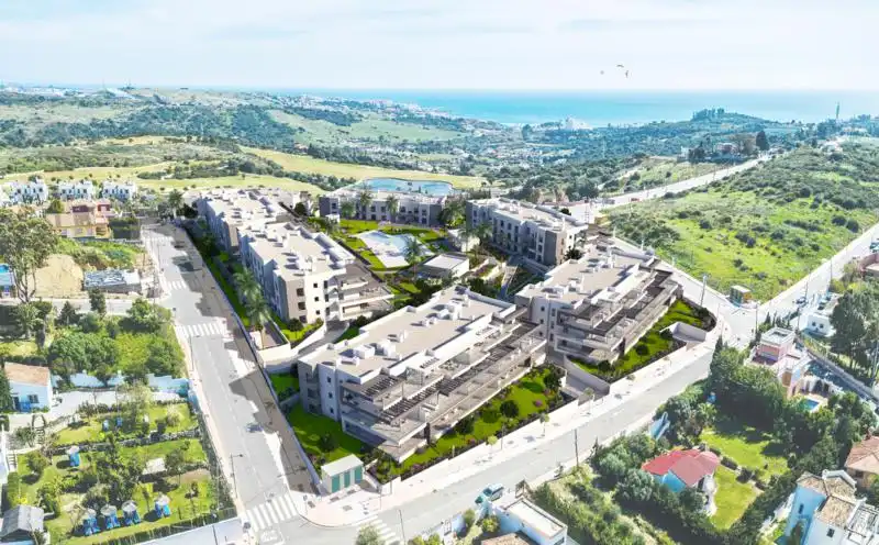 Exterior view of Flat for sale in Estepona  with Air Conditioner, Heating and Private garden