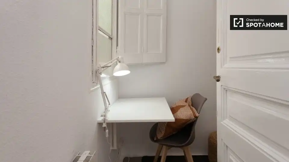 Balcony of Flat for rent in Barcelona  with Air Conditioner, Heating and Furnished