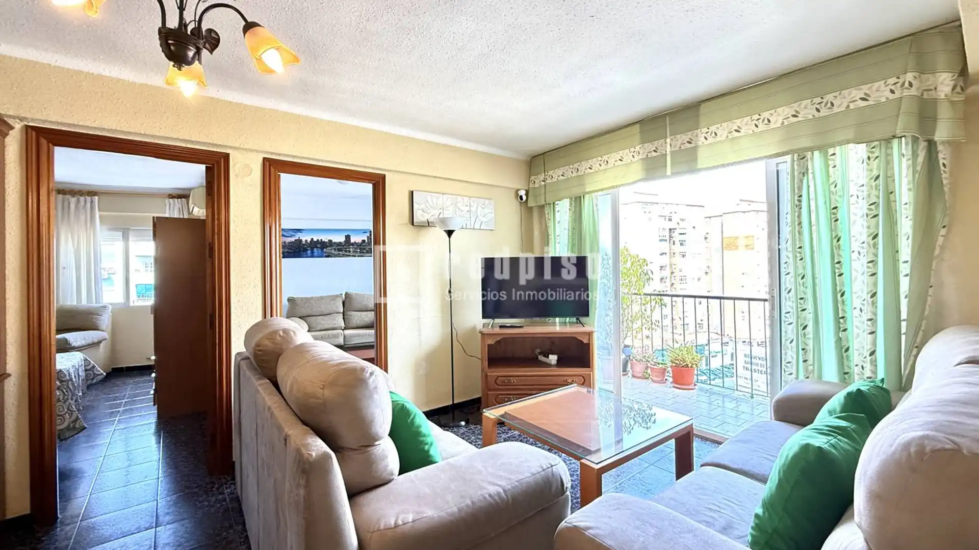 Living room of Flat for sale in Málaga Capital  with Air Conditioner, Terrace and Alarm