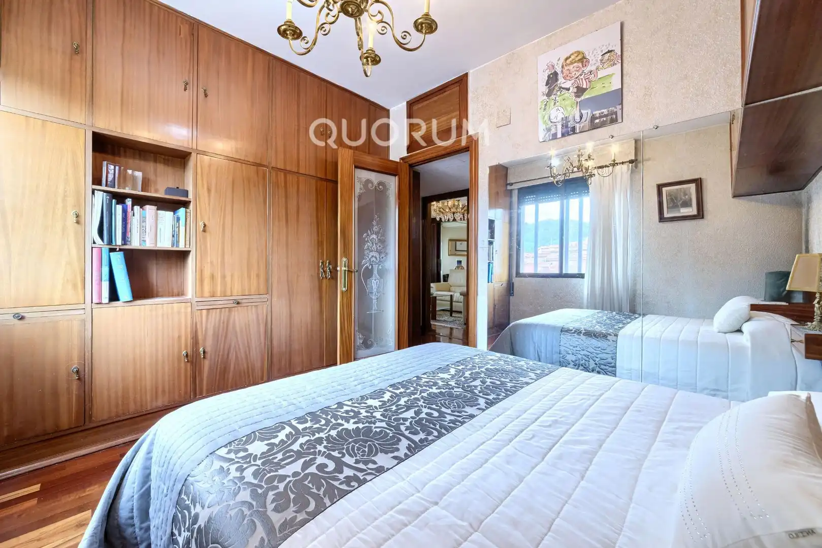 Schlafzimmer von Wohnung zum Verkauf in Basauri  mit Heizung, Möbliert und Balkon