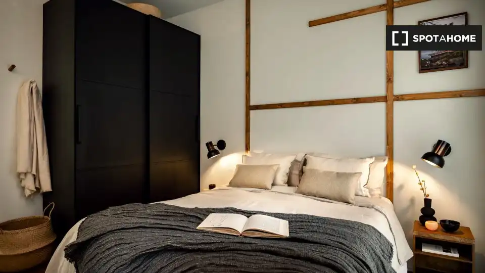 Habitación de Apartamento para compartir en Barcelona con Aire acondicionado, Calefacción y Terraza