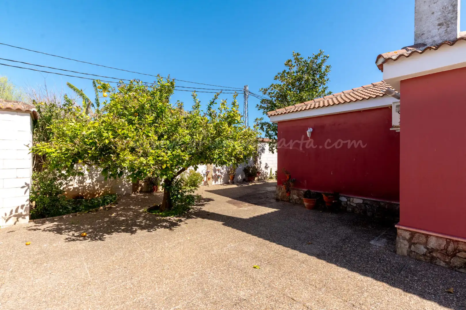 Vista exterior de Casa o chalet en venta en Villanueva del Ariscal con Aire acondicionado, Calefacción y Jardín privado