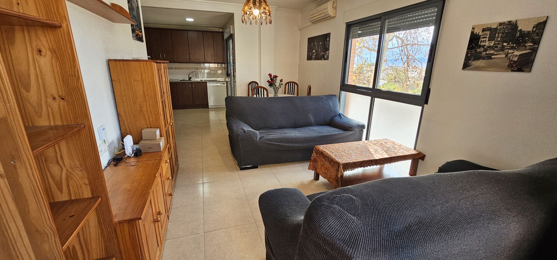 Living room of Flat for sale in Totana  with Air Conditioner, Storage room and Furnished