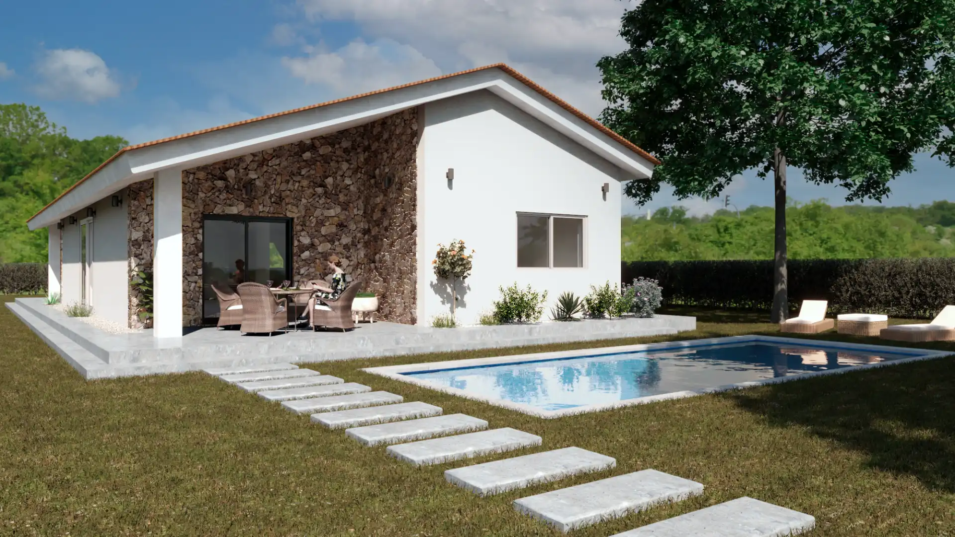 Xalet amb piscina en venda a 702