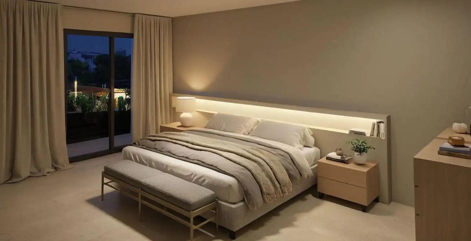Bedroom of Detached homes for sale in Cantallops  with Air Conditioner, Heating and Private garden