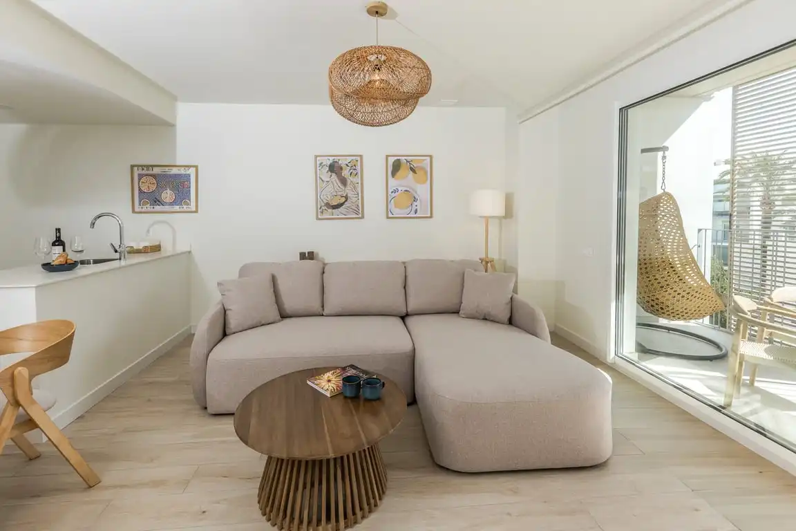 Living room of Apartments for rent in Jávea / Xàbia  with Air Conditioner, Storage room and Sauna
