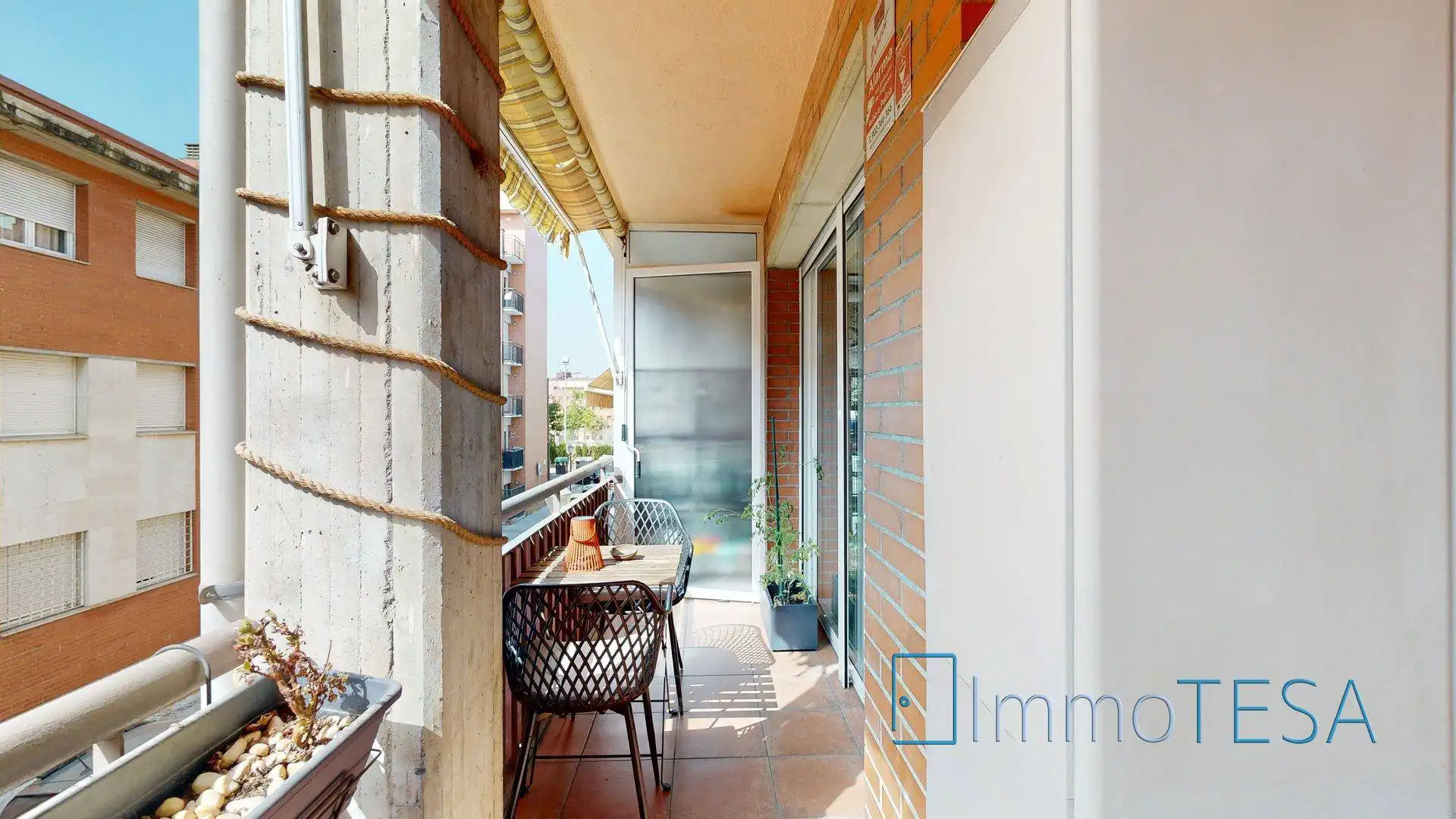 Balcony of Flat for sale in Sabadell  with Air Conditioner, Heating and Parquet flooring