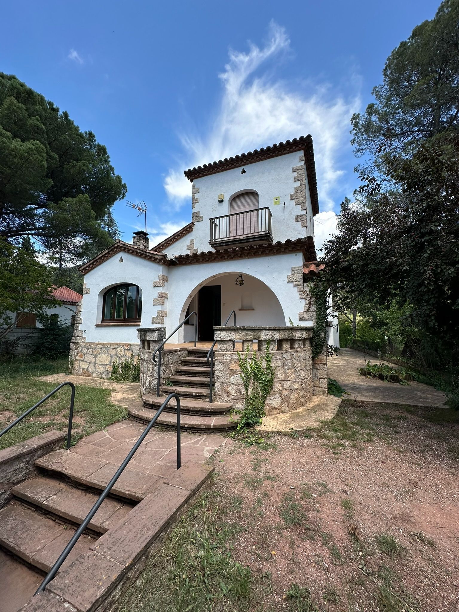 Exterior view of House or chalet for sale in Aiguafreda  with Heating, Private garden and Terrace