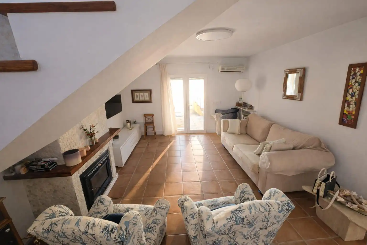 Living room of Houses for sale in Llucmajor  with Air Conditioner, Private garden and Terrace