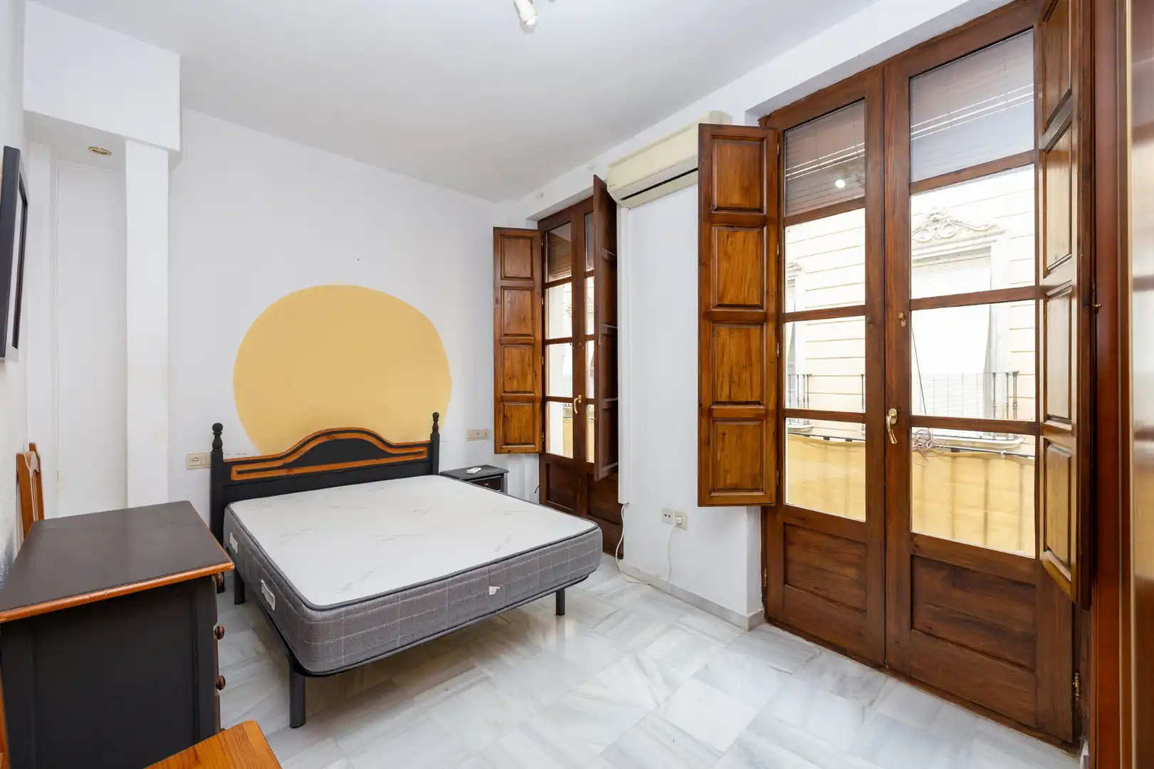 Schlafzimmer von Wohnung zur Miete in Granada mit Heizung, Möbliert und Waschmaschine