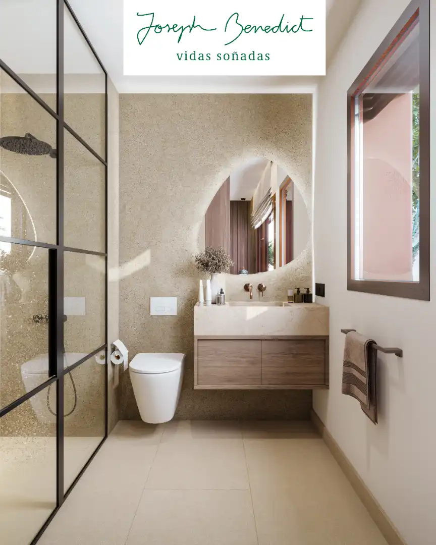 Baño de Planta baja en venta en Castelldefels con Aire acondicionado, Calefacción y Jardín privado