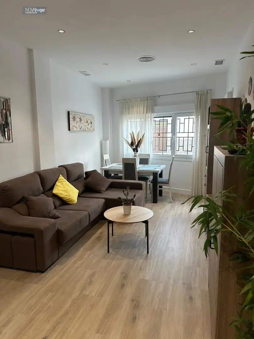 Sala d'estar de Planta baixa de lloguer en Málaga amb Aire condicionat i Moblat