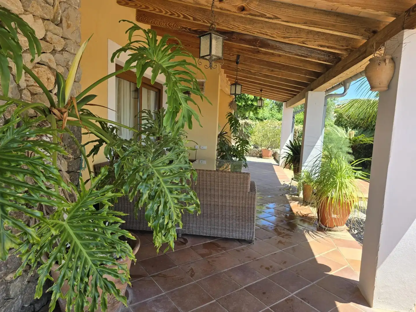 Terrasse von Haus oder Chalet zum Verkauf in Campanet mit Klimaanlage, Heizung und Privatgarten