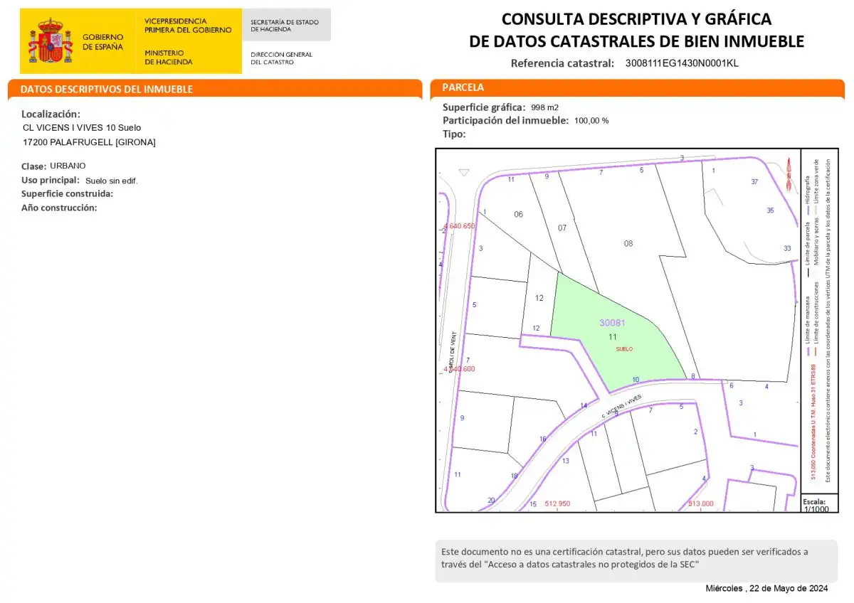 Terreny residencial en venda a Carrer de Torroella