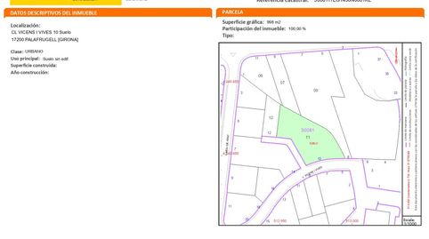 OPORTUNIDAD DE ORO PARA PROMOTORES | Terreno de 998 m² en pleno centro de Palafrugell