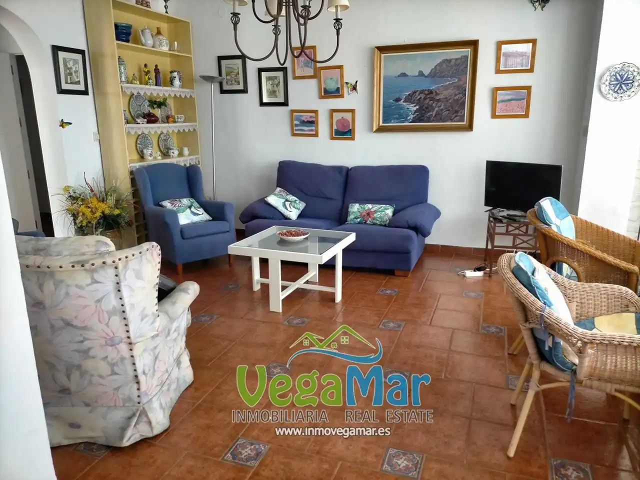 Sala de estar de Casa o chalet en venta en Almuñécar con Aire acondicionado, Jardín privado y Terraza