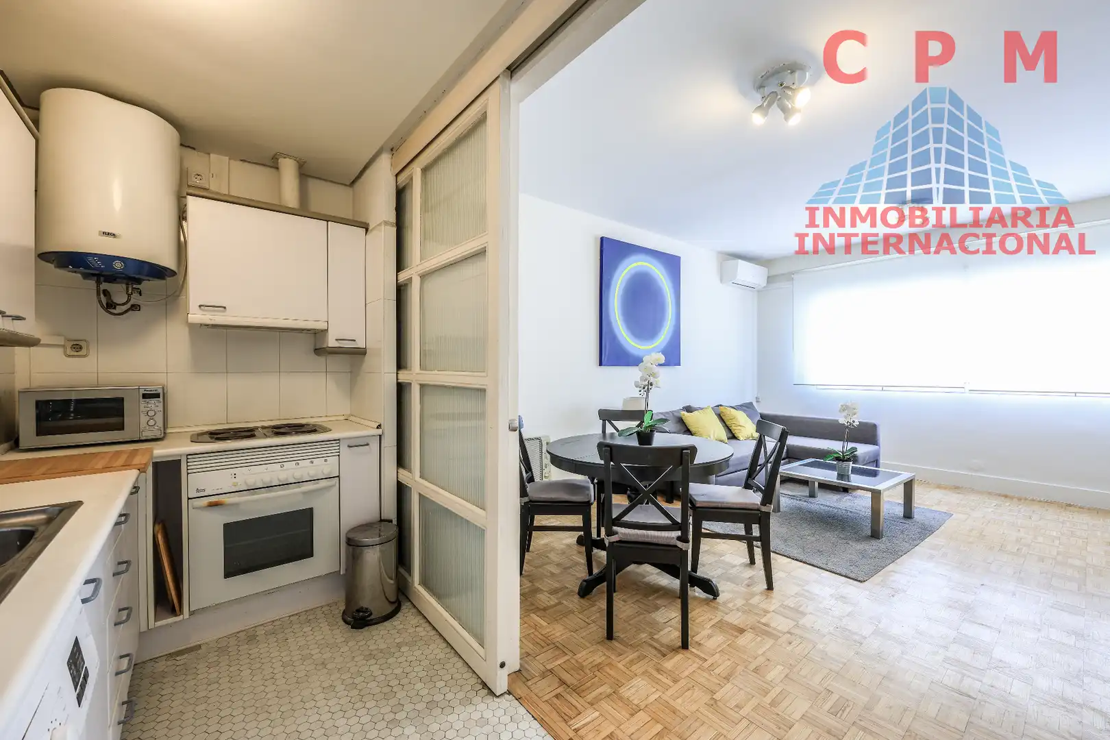 Sala de estar de Piso de alquiler en Madrid con Aire acondicionado, Calefacción y Parquet