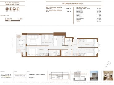 Neubau-Wohnung mit Balkon zum Verkauf in Rambla de Sant Jordi 60