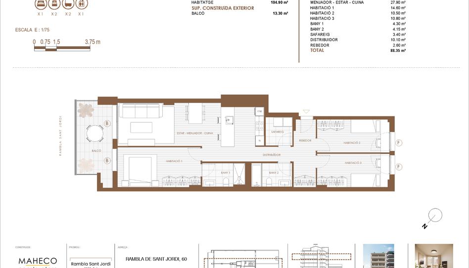 Photo 1 of Flat for sale in Rambla de Sant Jordi, 60, Centre, Barcelona