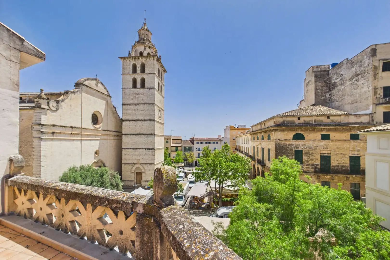 Vista exterior de Àtic en venda en Inca amb Aire condicionat, Parquet i Terrassa