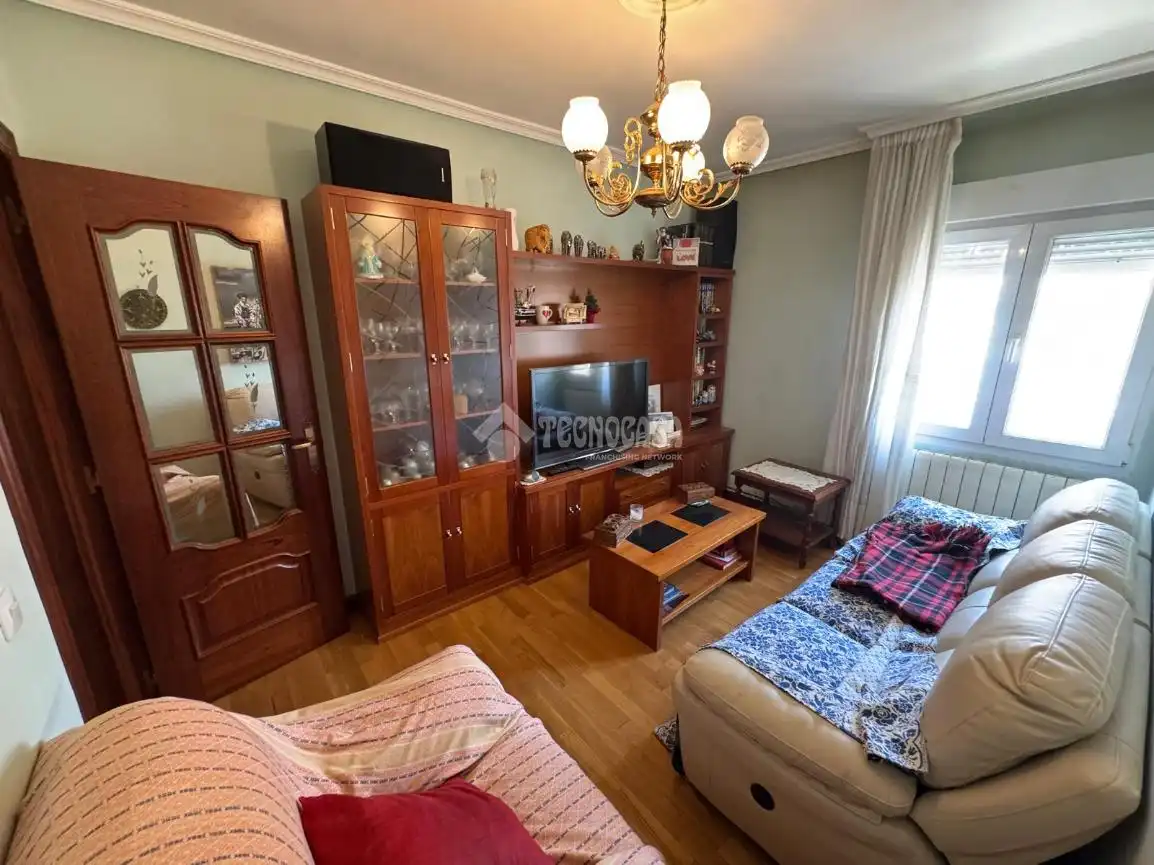 Sala d'estar de Pis en venda en Palencia amb Calefacció i Parquet