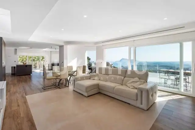 Sala de estar de Casa o chalet en venta en Altea con Aire acondicionado, Calefacción y Terraza