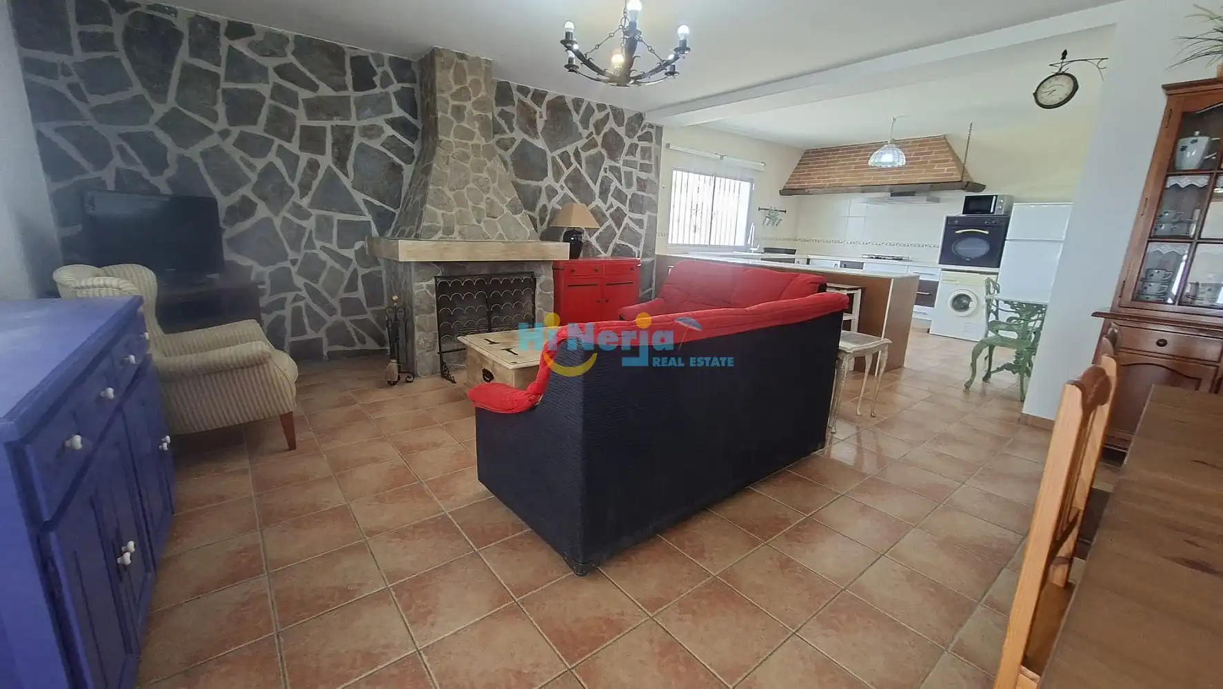 Sala de estar de Casa o chalet de alquiler en Vélez-Málaga con Terraza, Amueblado y Horno