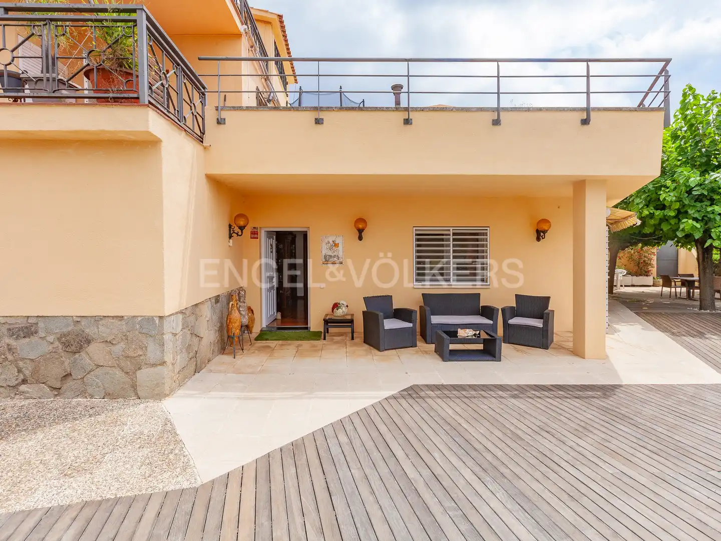 Terraza de Casa o chalet en venta en Mataró con Aire acondicionado, Calefacción y Jardín privado