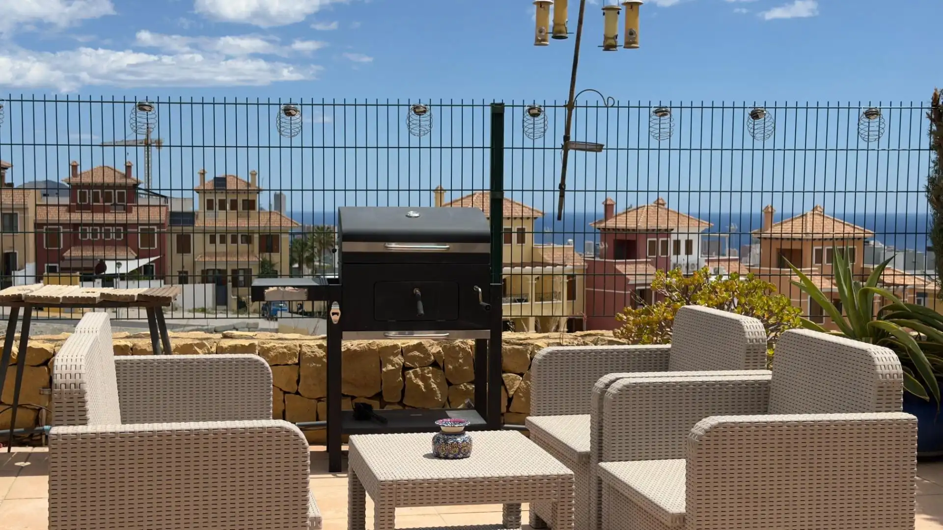 Terrassa de Casa o xalet de lloguer en Finestrat amb Aire condicionat i Moblat