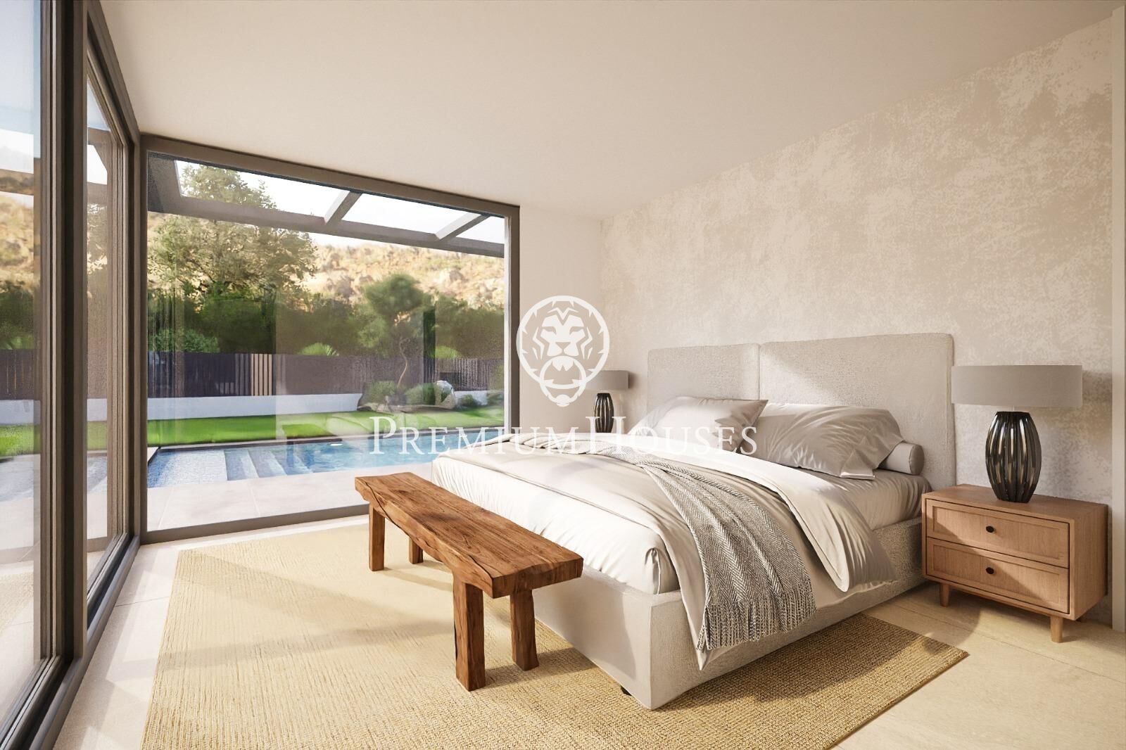 Bedroom of House or chalet for sale in Sant Vicenç de Montalt  with Air Conditioner, Heating and Private garden