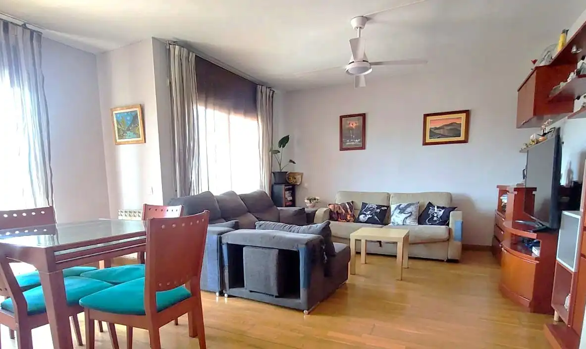 Sala d'estar de Pis en venda en Terrassa amb Calefacció, Parquet i Terrassa