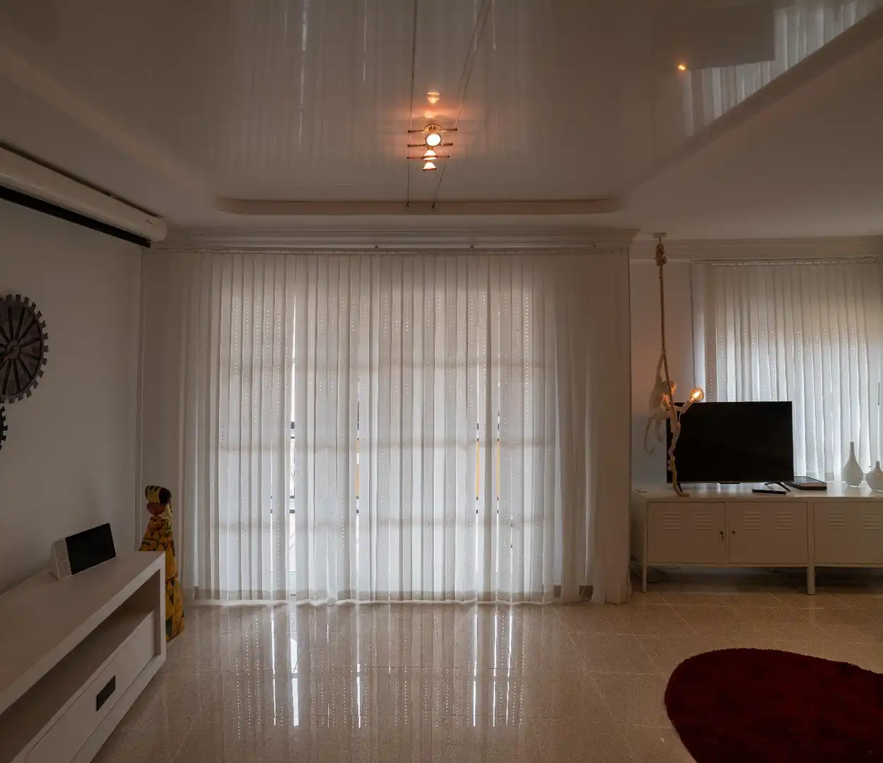Sala d'estar de Pis de lloguer en Valencia amb Aire condicionat, Moblat i Balcó