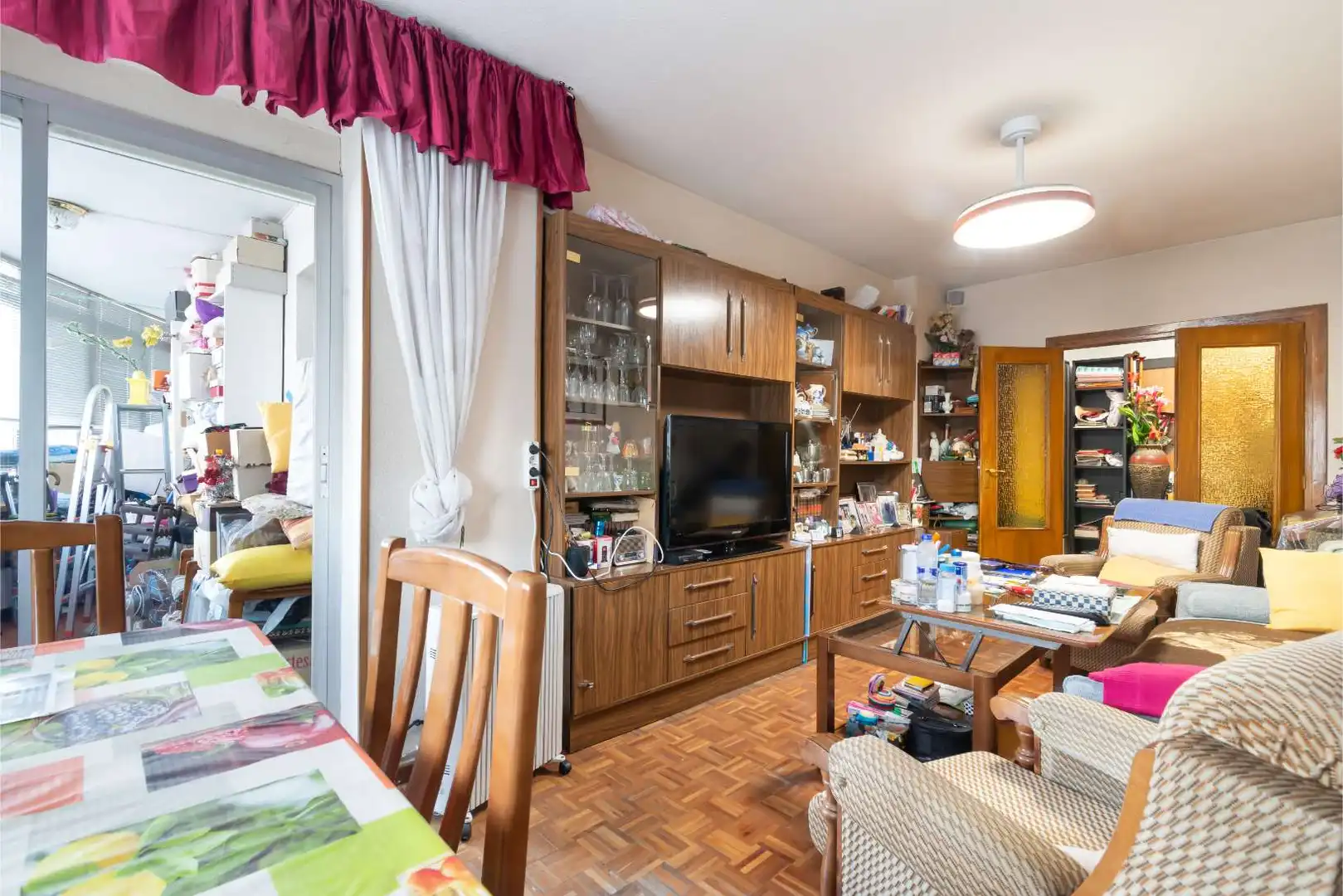 Sala d'estar de Pis en venda en Móstoles amb Aire condicionat, Terrassa i Moblat