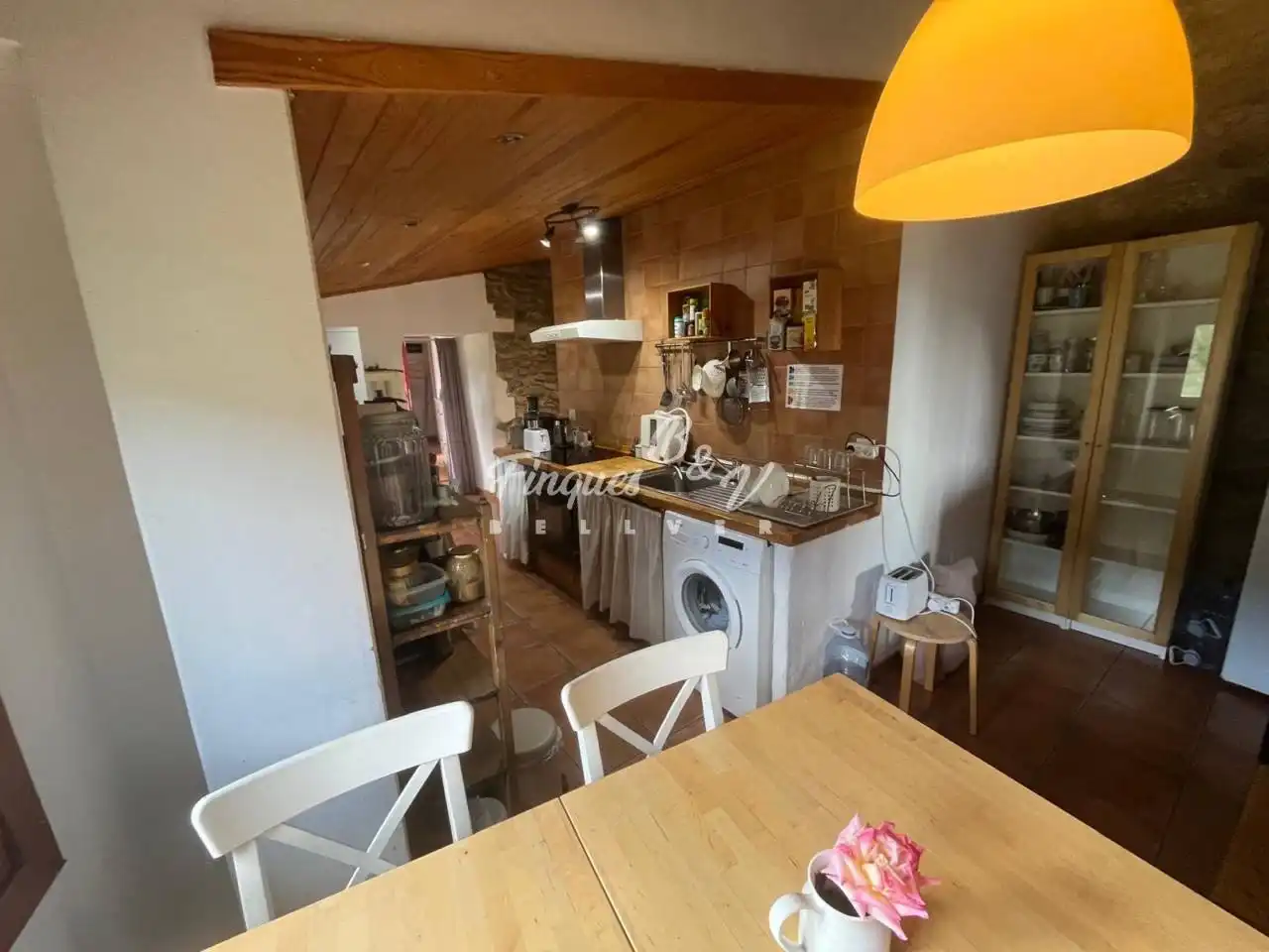 Cuina de Casa o xalet en venda en El Pont de Bar amb Calefacció, Jardí privat i Parquet
