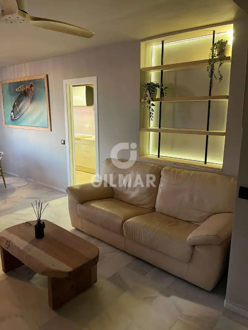 Wohnzimmer von Wohnung zur Miete in El Puerto de Santa María mit Klimaanlage, Heizung und Terrasse