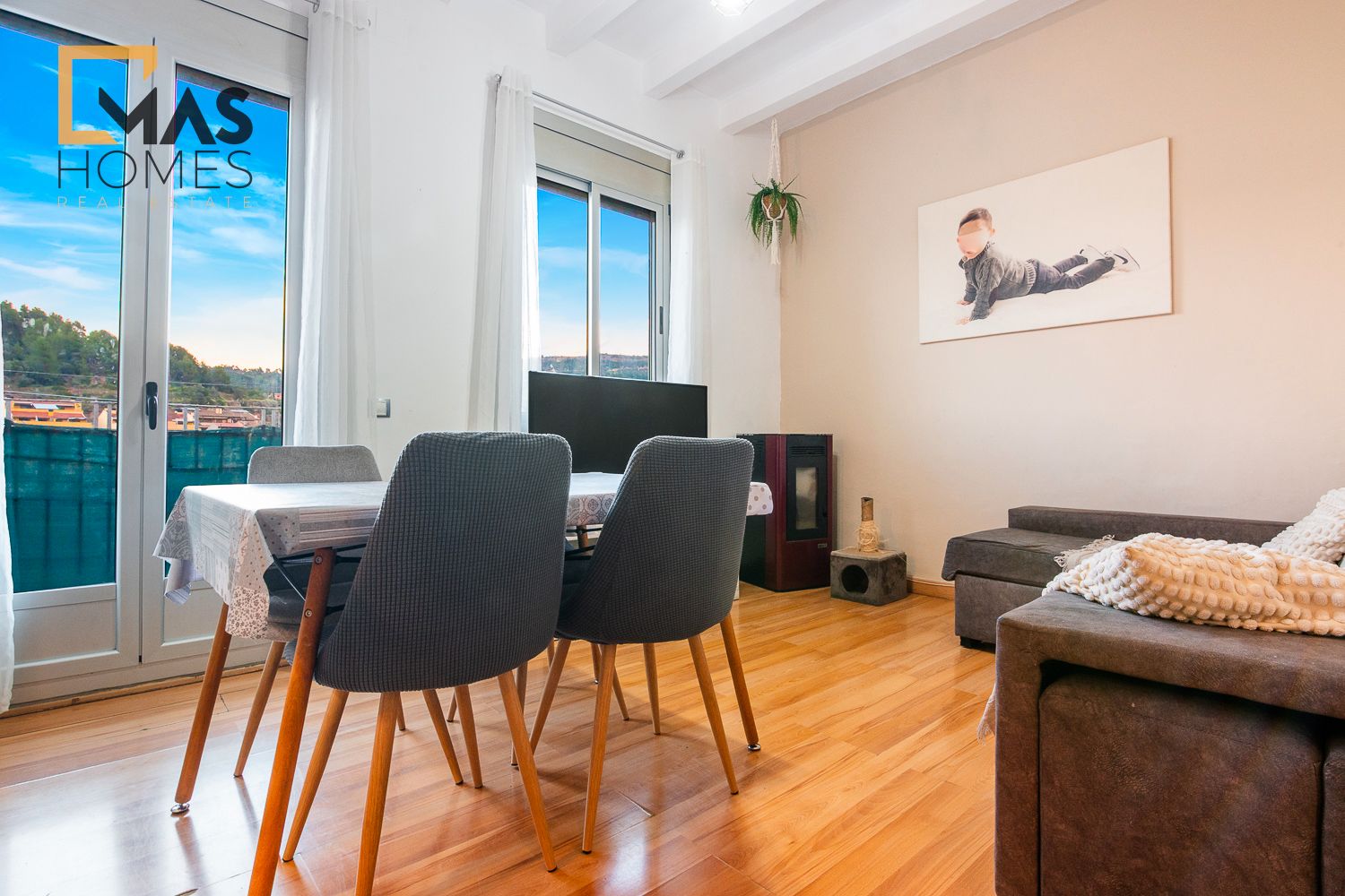 Sala de estar de Piso en venta en Monistrol de Montserrat con Calefacción y Balcón