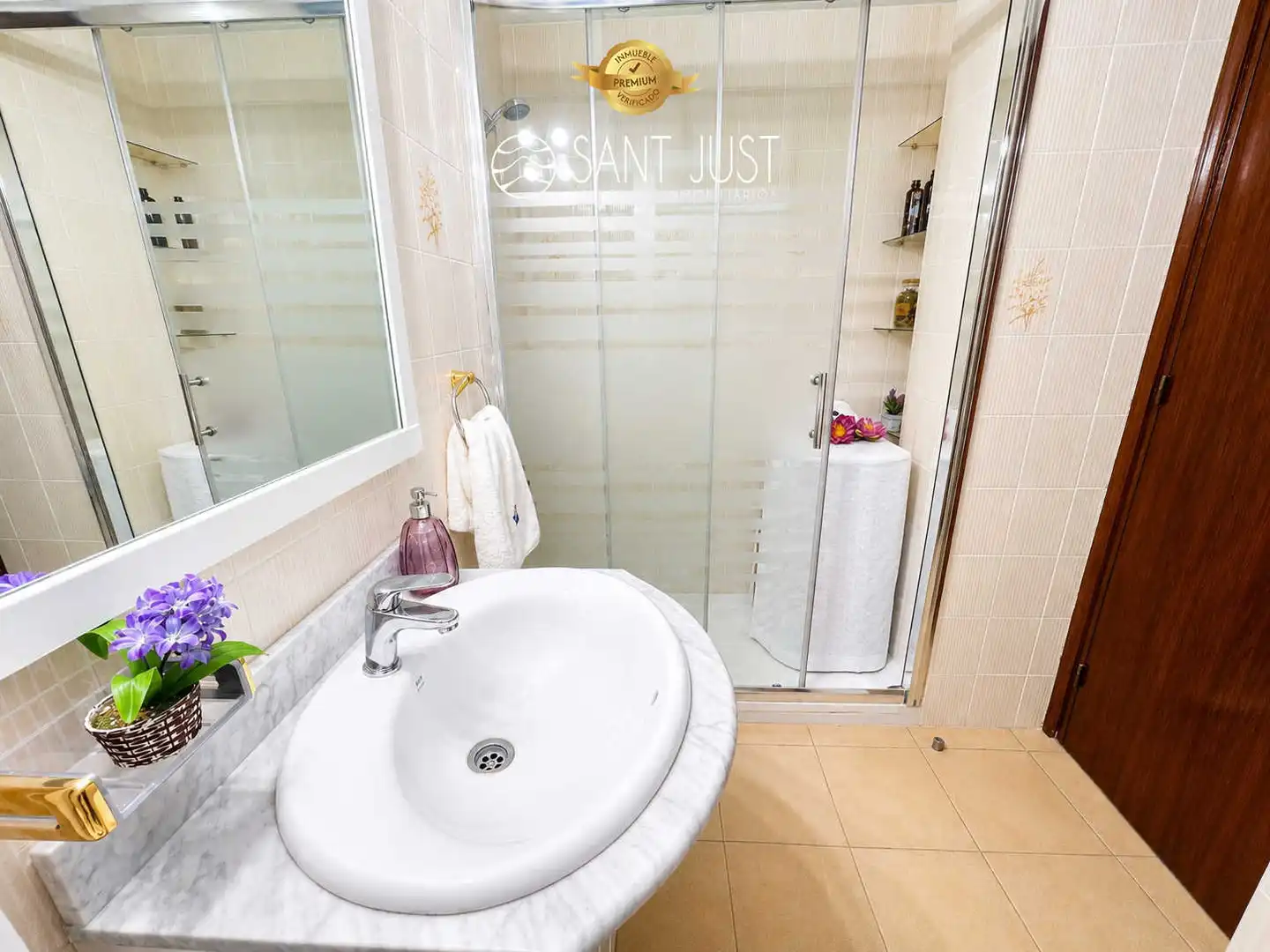 Badezimmer von Wohnungen zum Verkauf in Vila-seca mit Terrasse, Möbliert und Waschmaschine