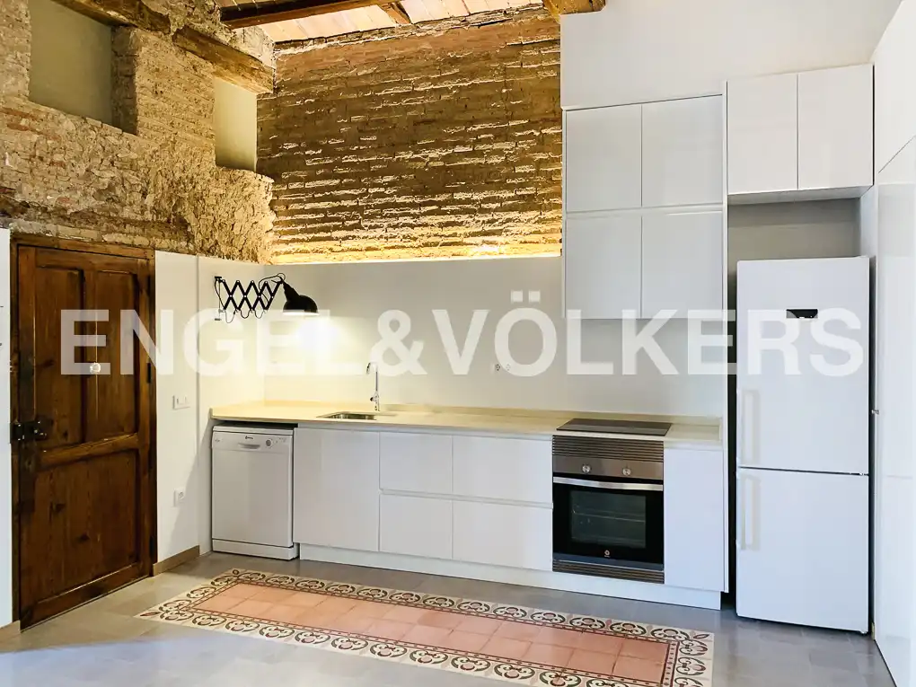 Küche von Wohnung zur Miete in Valencia mit Klimaanlage, Heizung und Balkon