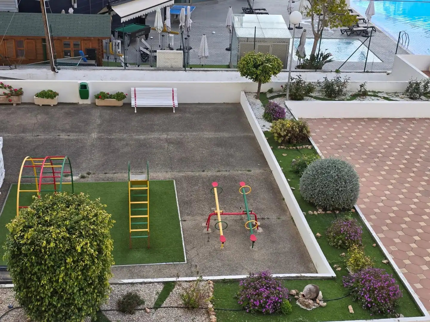 Parking of Flat for rent in Benidorm  with Air Conditioner, Private garden and Terrace