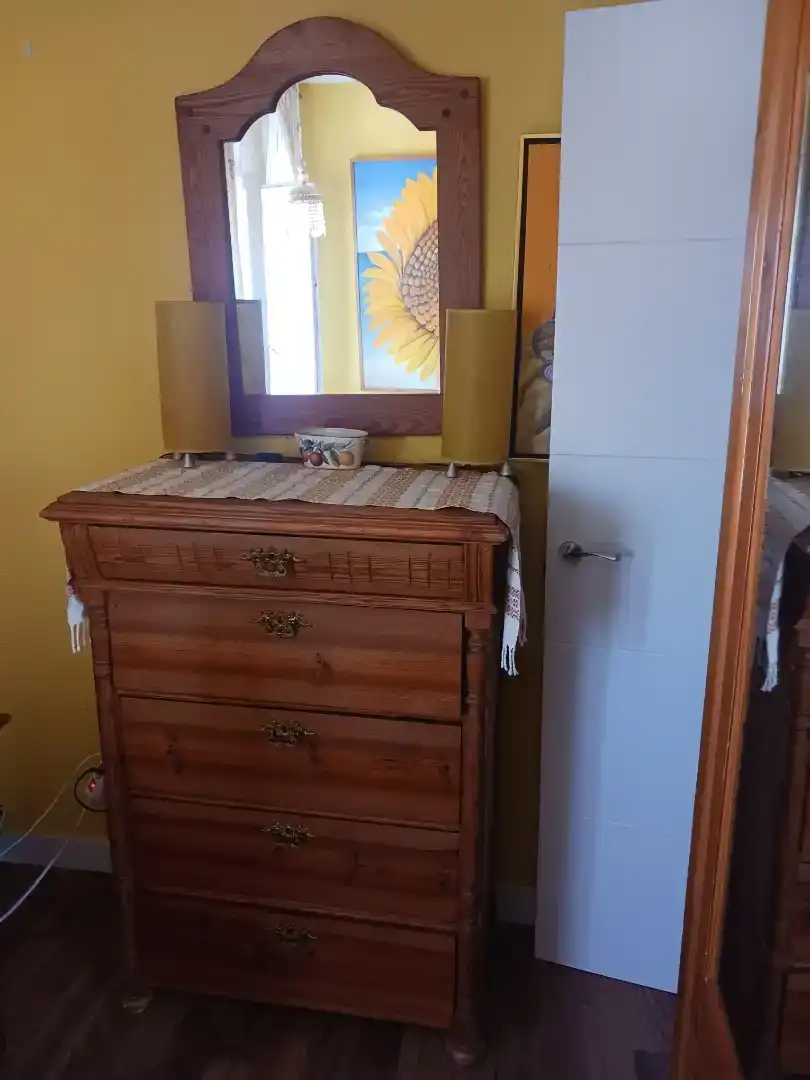 Schlafzimmer von Wohnung zur untervermieten in Algete mit Möbliert, Ofen und Waschmaschine