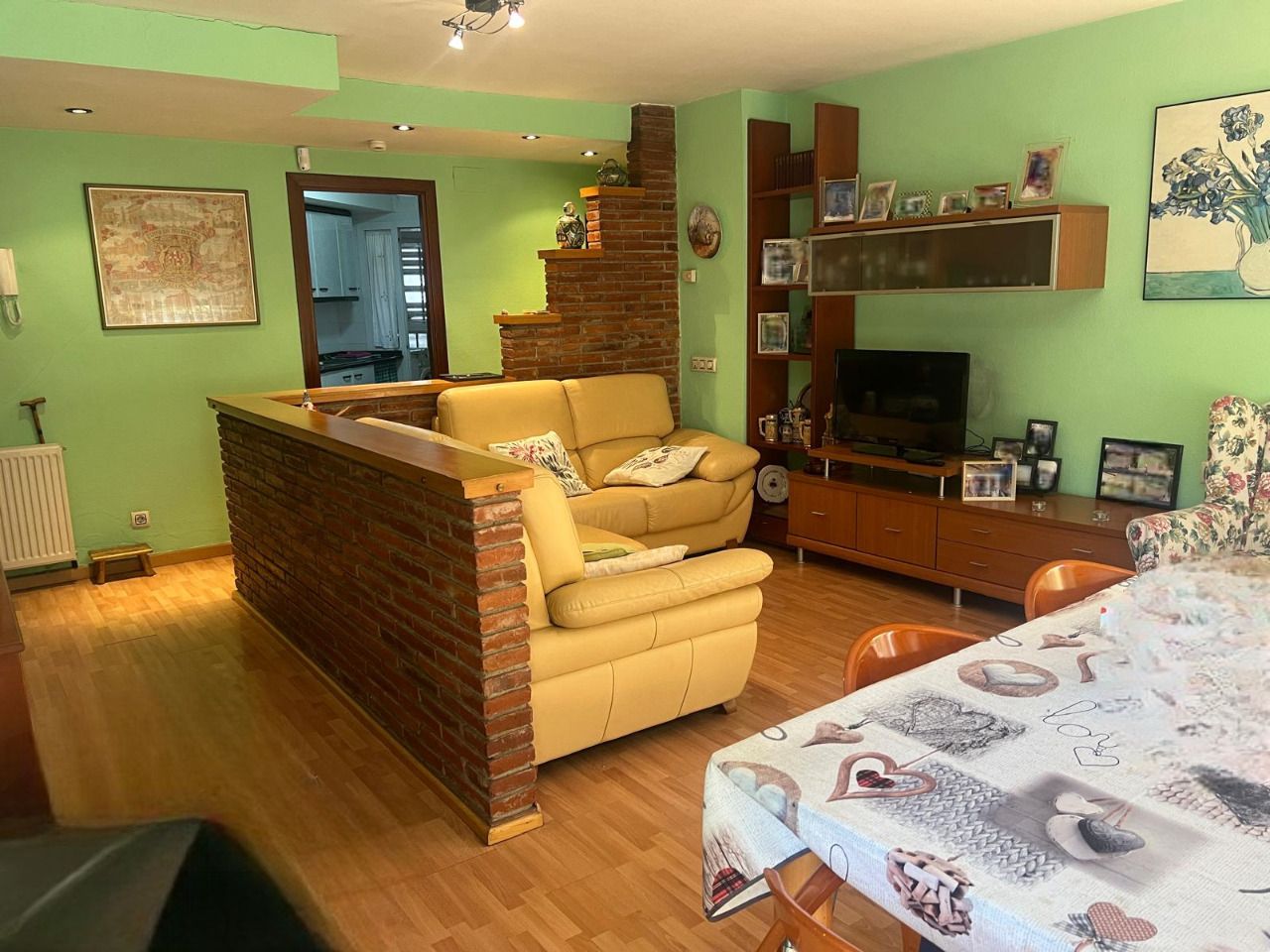 Sala de estar de Piso de alquiler en Mollet del Vallès con Calefacción, Parquet y Amueblado