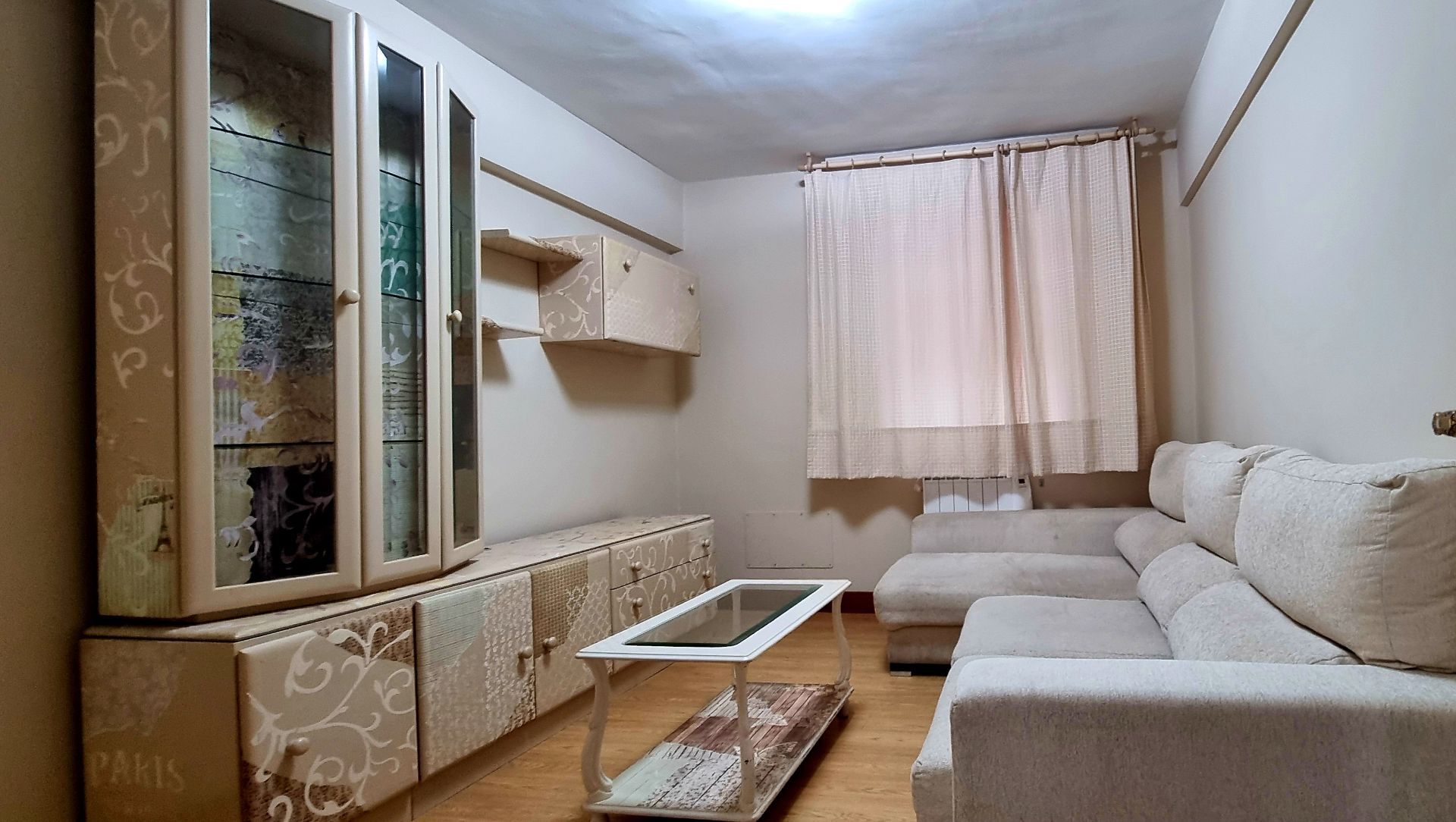 Sala de estar de Piso en venta en Bilbao  con Calefacción, Parquet y Terraza