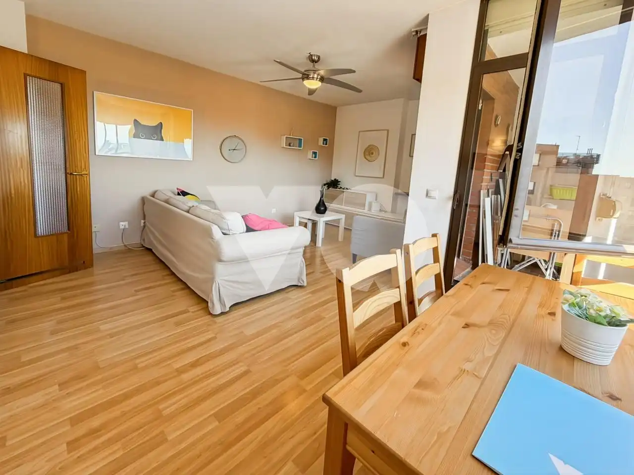 Living room of Flat for rent in Madrid  with Air Conditioner, Heating and Terrace