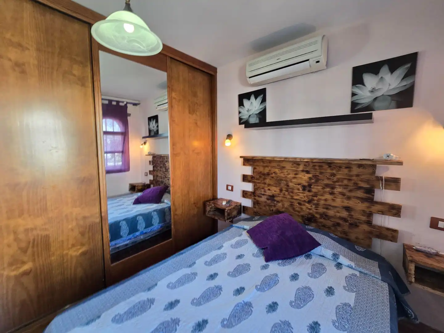 Dormitori de Dúplex de lloguer en San Bartolomé de Tirajana amb Aire condicionat, Terrassa i Moblat
